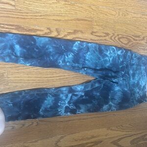 Blue Tie-Dye Leggings from Lululemon